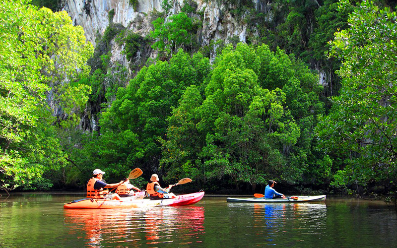 J. Bond + Canoe by Speedboat + Monkey Cave + Waterfall
