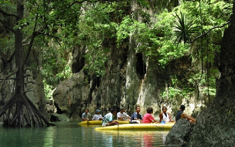 J. Bond + Canoe by Longtail + Monkey Cave + Waterfall