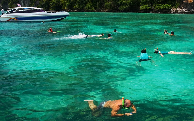 Krabi 3 Islands Snorkeling Tour by Big Boat and SpeedBoat Start from Phuket  only